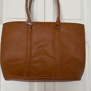 Chic Brown Executive Style Tote Bag